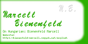 marcell bienenfeld business card
